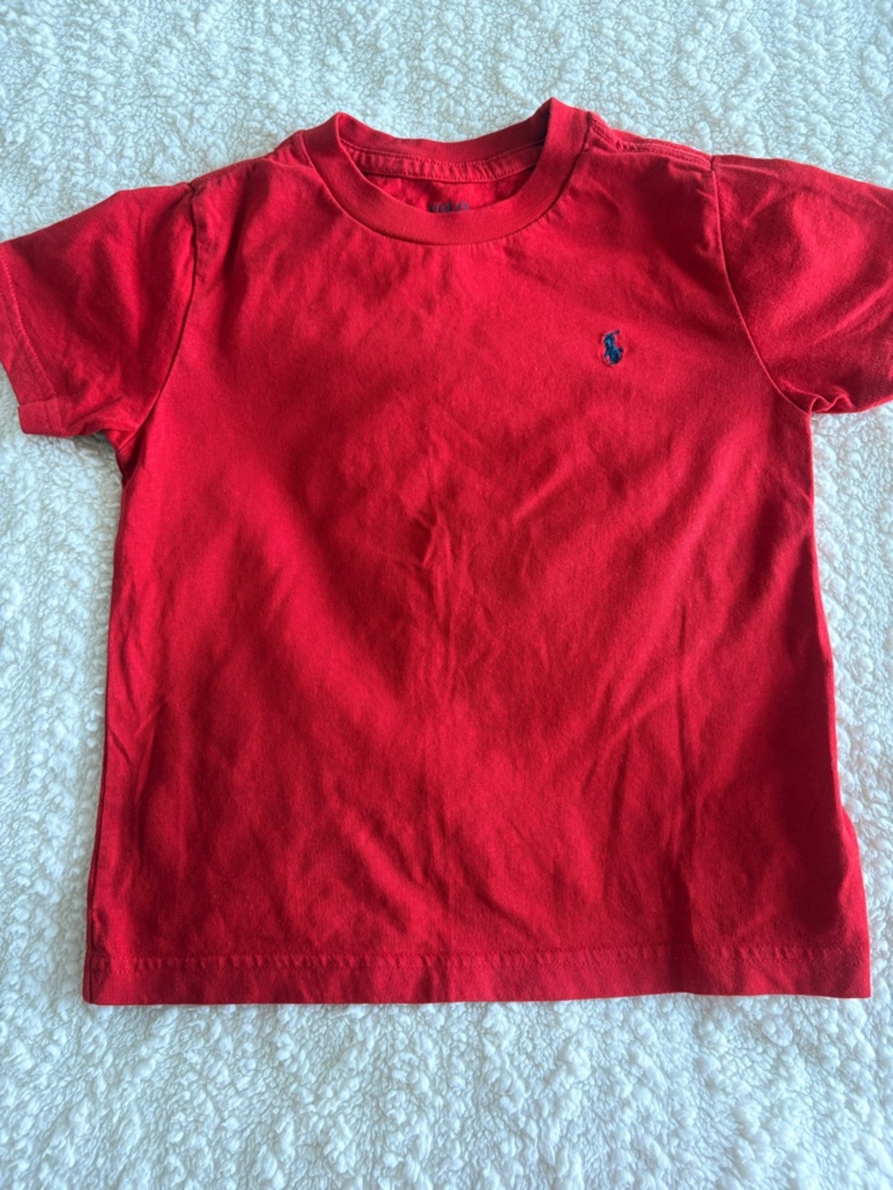 Polo by Ralph Lauren Boys Red Short Sleeve Tee with Blue Pony